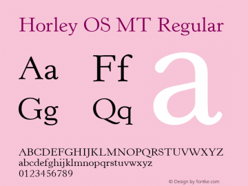 Horley OS MT Regular 001.003图片样张