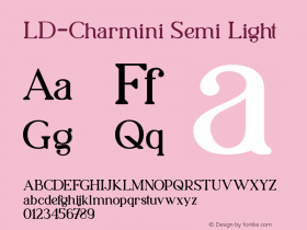 LDCharmini-SemiLight 001.000图片样张