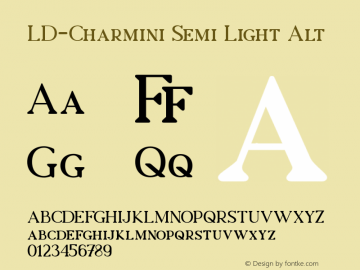 LDCharmini-SemiLightAlt 001.000图片样张