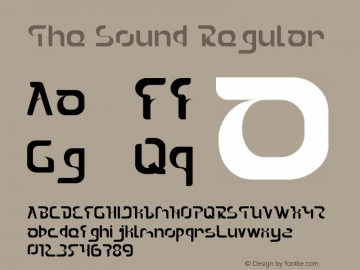 The Sound Version 1.00;September 21, 2019;FontCreator 11.5.0.2430 64-bit图片样张