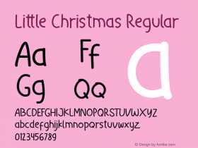 Little Christmas Version 1.002;Fontself Maker 3.4.0 Font Sample