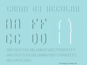 GRAM 03 Version 1.00;February 10, 2019;FontCreator 11.5.0.2427 64-bit Font Sample