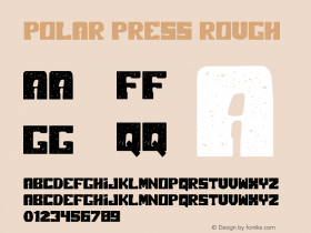 Polar Press Rough Version 1.00;December 28, 2019;FontCreator 12.0.0.2525 64-bit Font Sample