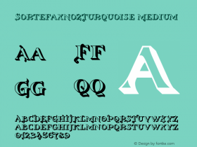 SortefaxNo2Turquoise Version 0.271 Font Sample