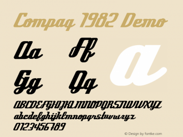 Compaq1982-Demo Version 1.000图片样张