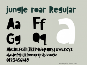 jungleroar  Font Sample