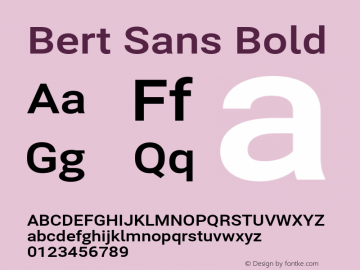 BertSans-Bold Version 12.135;January 10, 2020;FontCreator 12.0.0.2547 64-bit Font Sample