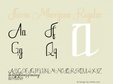 Fhoota Mhorgana Version 1.00;February 5, 2020;FontCreator 12.0.0.2525 64-bit Font Sample