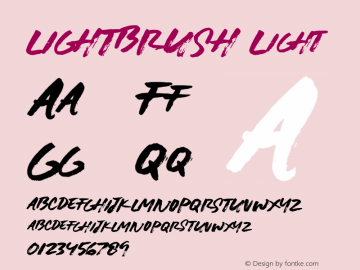 LIGHTBRUSH Version 001.000图片样张