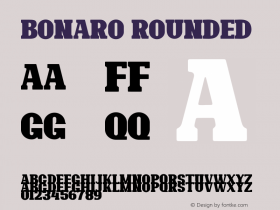 Bonaro Rounded Demo Rounded Version 1.00;January 22, 2020;FontCreator 12.0.0.2535 64-bit Font Sample