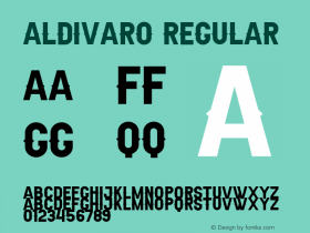 Aldivaro Demo Version 1.00;January 22, 2020;FontCreator 12.0.0.2535 64-bit图片样张