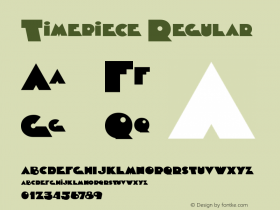 Timepiece Regular 01/18/2001 Font Sample