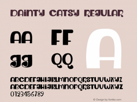 Dainty Catsy Regular Version 1.000图片样张