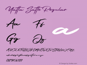 Yatta Satte Version 1.00;October 5, 2019;FontCreator 12.0.0.2535 64-bit Font Sample