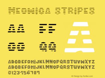 Meowica Stripes Version 1.000;hotconv 1.0.109;makeotfexe 2.5.65596图片样张