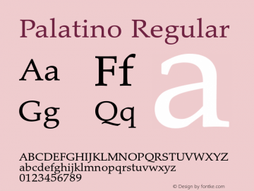 Palatino Version 1.60     03/31/2014图片样张