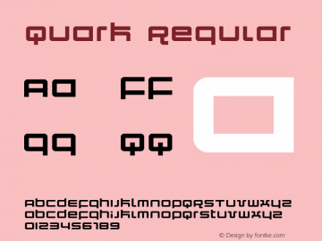 Quark Regular Version 1.0图片样张