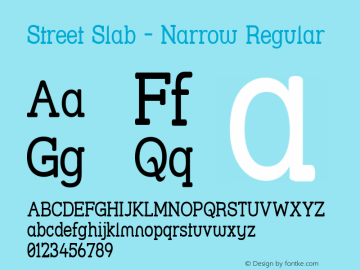 Street Slab - Narrow Regular 1.0图片样张