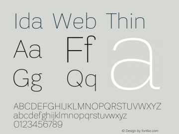 Ida Web Thin Version 1.001W图片样张