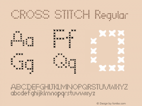 CROSS STITCH Version 1.007 © SpideRaYsfoNtS. All rights reserved. SAMPLE Font Sample