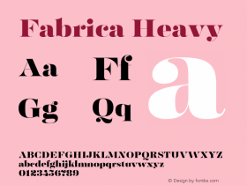 Fabrica-Heavy Version 1.001;hotconv 1.0.109;makeotfexe 2.5.65596图片样张