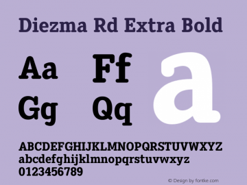 DiezmaRd-ExtraBold Version 1.581图片样张