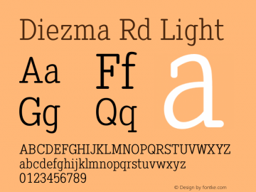 DiezmaRd-Light Version 1.581图片样张