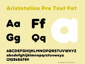 AristotelicaProTx-Ft Version 1.000;hotconv 1.0.109;makeotfexe 2.5.65596图片样张