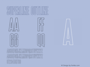 Superline Outline Version 1.000图片样张