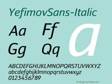 ☞Yefimov Sans Italic Version 1.000;com.myfonts.easy.paratype.yefimov-sans.italic.wfkit2.version.4oPL Font Sample