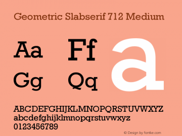 GeometricSlabserif712-Medium OTF 1.0;PS 001.000;Core 116;AOCW 1.0 161图片样张