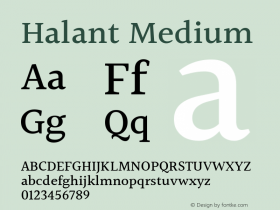 Halant Medium Version 1.101;PS 1.0;hotconv 1.0.78;makeotf.lib2.5.61930; ttfautohint (v1.1) -l 8 -r 50 -G 200 -x 14 -D latn -f deva -w gGD -W -c图片样张