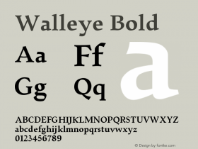 Walleye-Bold Version 1.000图片样张