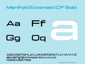 Manifold Extended CF Bold Version 4.000;PS 004.000;hotconv 1.0.88;makeotf.lib2.5.64775图片样张