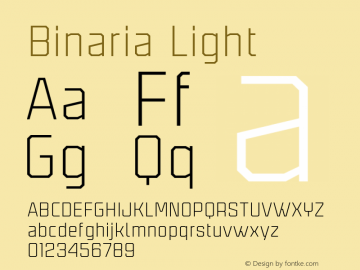 Binaria Light Version 001.001 ;YWFTv17图片样张