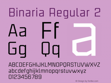 Binaria Regular 2 001.000;YWFTv17图片样张