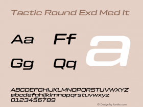 Tactic Round Exd Med It Version 1.000;PS 001.000;hotconv 1.0.88;makeotf.lib2.5.64775图片样张