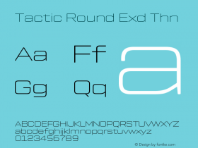 Tactic Round Exd Thn Version 1.000;PS 001.000;hotconv 1.0.88;makeotf.lib2.5.64775图片样张
