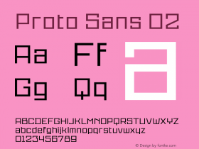 ProtoSans02 Version 001.001图片样张