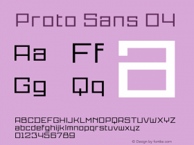 ProtoSans04 Version 001.001图片样张