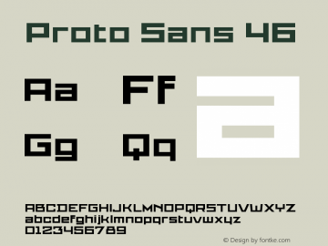 ProtoSans46 Version 001.001图片样张