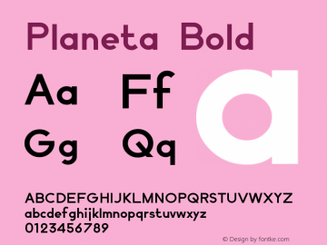 Planeta Bold Version 1.002图片样张