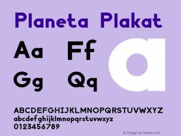 Planeta Plakat Version 1.002图片样张