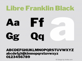 LibreFranklin-Black Version 1.002; ttfautohint (v1.5)图片样张