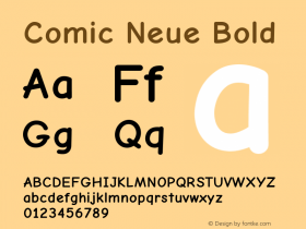 Comic Neue Bold Version 1.000图片样张