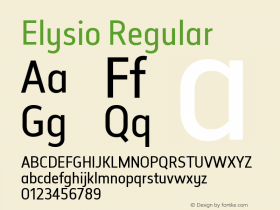 Elysio Version 1.000;PS 001.000;hotconv 1.0.70;makeotf.lib2.5.58329;com.myfonts.typedynamic.elysio.regular.wfkit2.4bTc图片样张