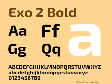 Exo 2 Bold Version 1.001;PS 001.001;hotconv 1.0.70;makeotf.lib2.5.58329; ttfautohint (v0.92) -l 8 -r 50 -G 200 -x 14 -w 