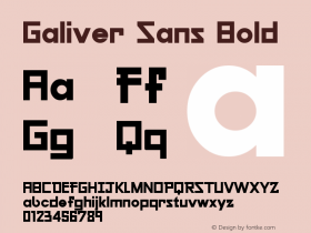 Galiver Sans Bold Version 1.00;December 14, 2018;FontCreator 11.0.0.2407 32-bit Font Sample