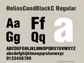 HeliosCondBlackC OTF 1.0;PS 004.001;Core 116;AOCW 1.0 161图片样张