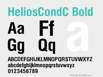 HeliosCondC-Bold OTF 1.0;PS 004.001;Core 116;AOCW 1.0 161图片样张